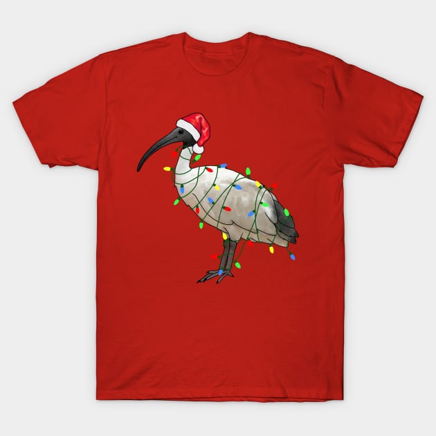 Extra Festive Bin Chicken T-Shirt by Meowmaddie